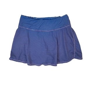 Kyodan Women's Blue Stripe Tennis Skort Under Shorts‎ Activewear Skirt XS